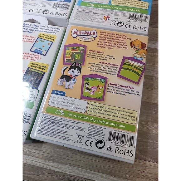 6 LeapFrog Leapster Game Cartridges Cars Wall E Thomas Engine Toy Story XMen - Picture 4 of 7